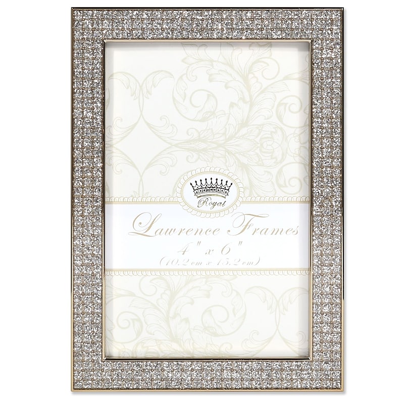 Lawrence Frames 4"W x 6"H Turner Gold and Glitter Metal Picture Frame (702446) image 1