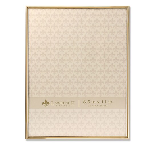 Lawrence Frames 8.5"W x 11"H Simply Gold Metal Picture Frame (670081