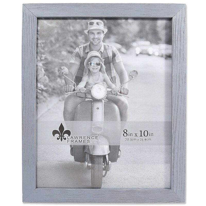 Lawrence Frames 8"W x 10"H Charlotte Weathered Gray Wood Picture Frame (745680) image 1