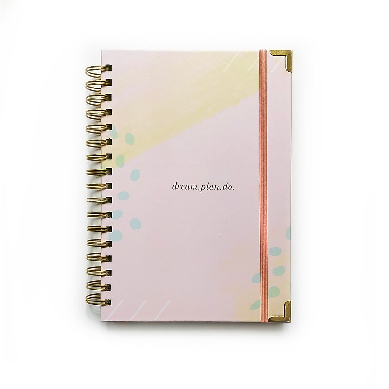 Lake + Loft 6.5" x 9.25" Weekly & Monthly Planner, dream.plan.do., Pink (DPDS-005-12U) image 1