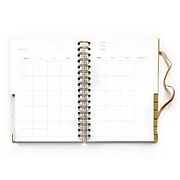 Lake + Loft 6.5" x 9.25" Weekly & Monthly Planner, dream.plan.do., White/Gold (DPDS-001-12U)