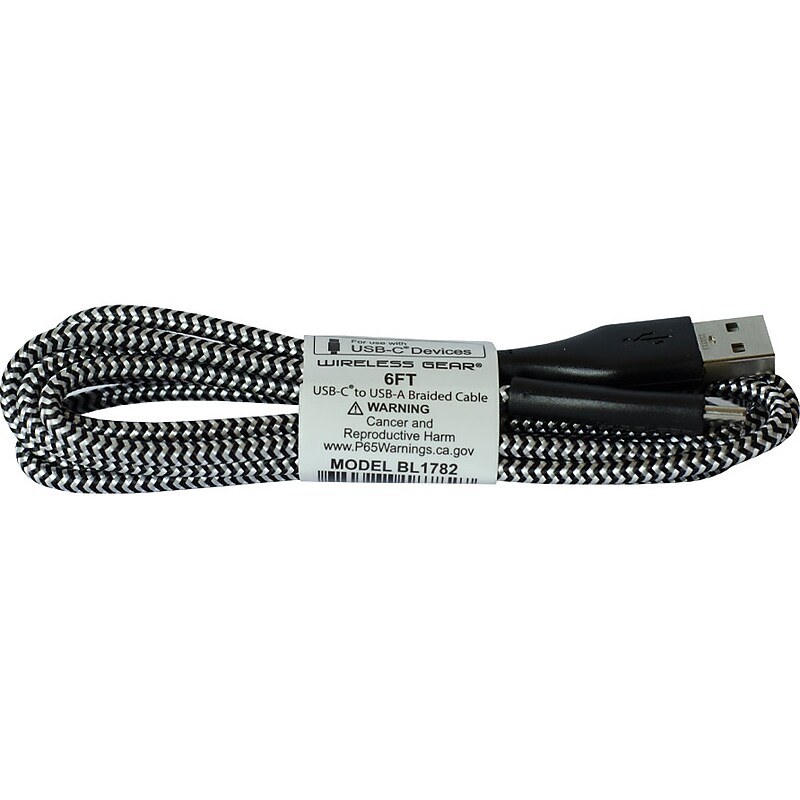 ESI Wireless Gear USB-C to USB-A Cable, Black (BL1782) image 1
