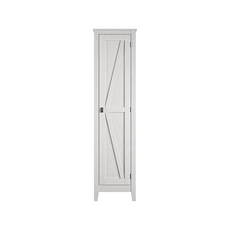 System Build Farmington 71.9" Storage Cabinet with 4 Shelves, Ivory Pine (7531296COM) image 1