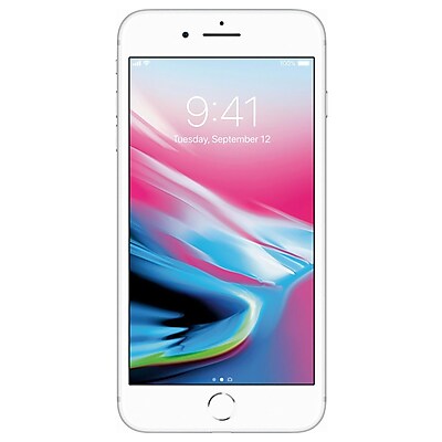 Apple iPhone 8 Plus 64GB Unlocked GSM Phone, Silver (8P-64GB-SLV)