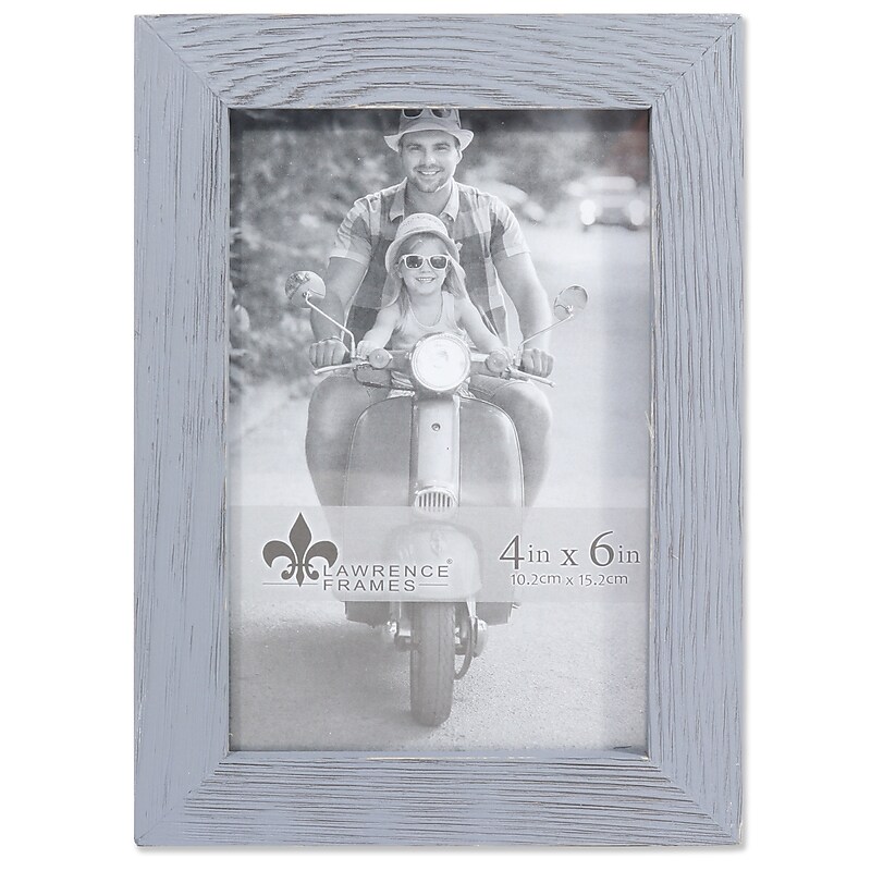 Lawrence Frames 4"W x 6"H Charlotte Weathered Gray Wood Picture Frame (745646) image 1