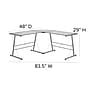 Flash Furniture 84" Glass L-Shape Computer Desk, Clear/Silver (NANCD22181)~#|#~sp140431634_sc7