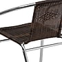 Flash Furniture Lila Contemporary Aluminum/Rattan Dining Chair, Dark Brown (TLH020)~#|#~sp140431656_sc7