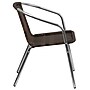Flash Furniture Lila Contemporary Aluminum/Rattan Dining Chair, Dark Brown (TLH020)~#|#~sp140431657_sc7
