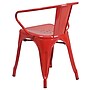 Flash Furniture Luna Contemporary Metal Dining Chair, Red (CH31270RED)~#|#~sp140431691_sc7