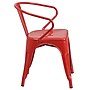 Flash Furniture Luna Contemporary Metal Dining Chair, Red (CH31270RED)~#|#~sp140431693_sc7