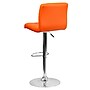 Flash Furniture Contemporary Vinyl Barstool with Back, Adjustable Height, Orange (DS810MODORG)~#|#~sp140431847_sc7