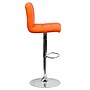 Flash Furniture Contemporary Vinyl Barstool with Back, Adjustable Height, Orange (DS810MODORG)~#|#~sp140431851_sc7