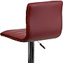 Flash Furniture Contemporary Vinyl Adjustable Counter Height Swivel Stool with Back, Burgundy (CH920231BURG)~#|#~sp140432104_sc7