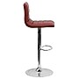 Flash Furniture Contemporary Vinyl Adjustable Counter Height Swivel Stool with Back, Burgundy (CH920231BURG)~#|#~sp140432105_sc7