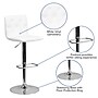 Flash Furniture Contemporary Vinyl Adjustable Height Barstool with Back, White (CH112080WH)~#|#~sp140433128_sc7