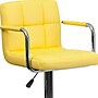 Flash Furniture Contemporary Vinyl Adjustable Height Barstool with Back, Yellow (CH102029YEL)~#|#~sp140435220_sc7