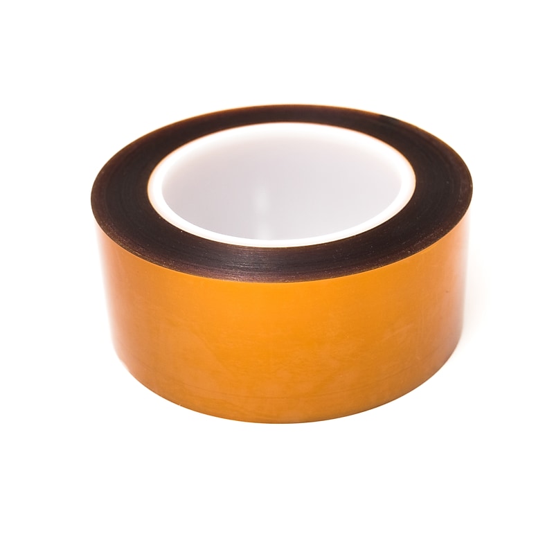 Bertech Double Sided Polyimide Tape, 2" x 36 yards, Amber (PPTDE-2) image 1