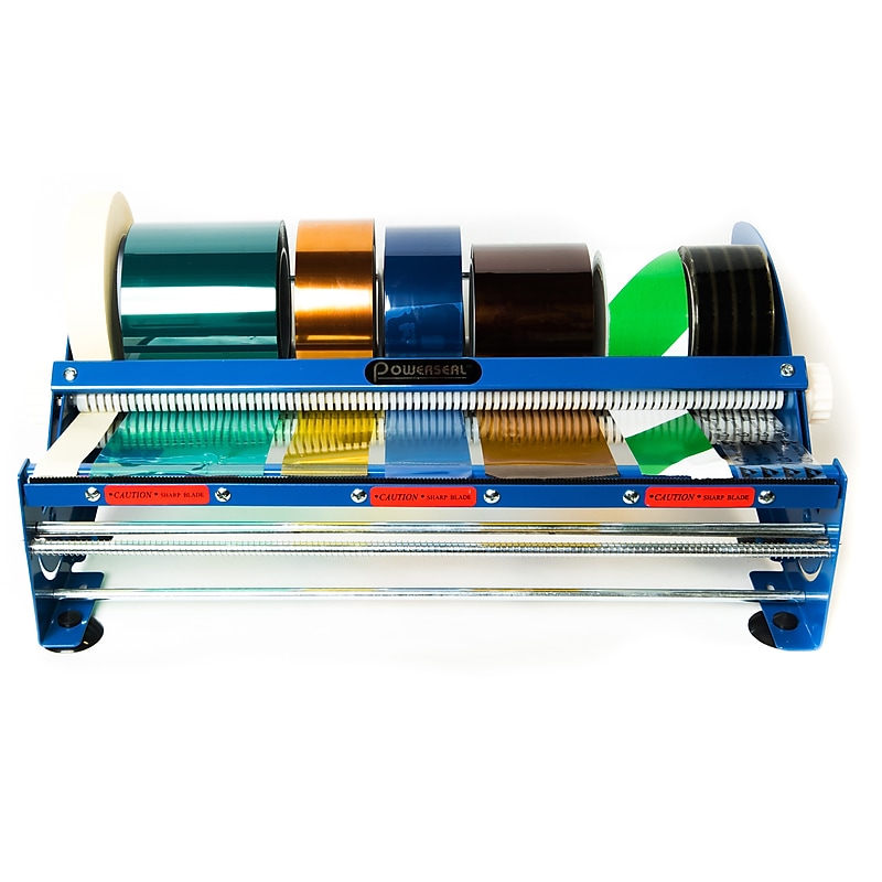 Bertech Table Top and Label Dispenser, 18", Blue (KTDL18) image 1