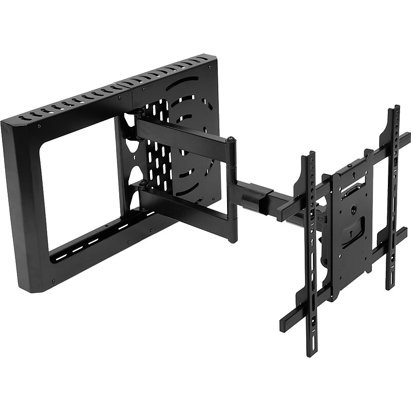 Mount-It! Tilt Wall Hospitality TV Mount With STB Enclosure, 100 Lbs. Max. (MI-389) image 1