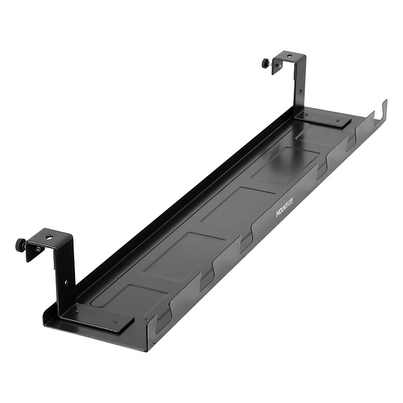 Mount-It! Under-Desk Cable Tray, Black (MI-7282) image 1