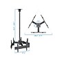 Mount-It! Tilt and Swivel Ceiling Triple TV Mount, 66 Lbs. Max (MI-515)~#|#~sp140539457_sc7