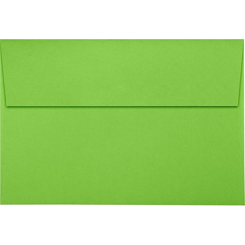 LUX A10 Invitation Envelopes (6 x 9 1/2) 50/Pack, Limelight (LUX-4590-101-50) image 1