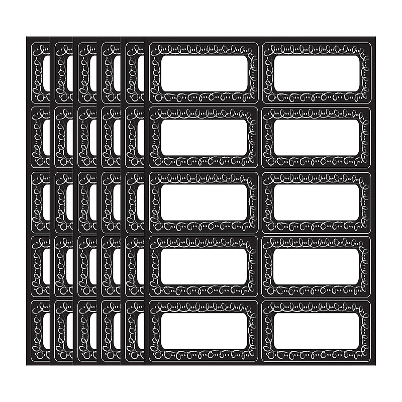 Ashley Productions Die-Cut Magnetic Chalk Loop Labels/Nameplates, 10 Per Pack, 6 Packs (ASH19014-6) image 1