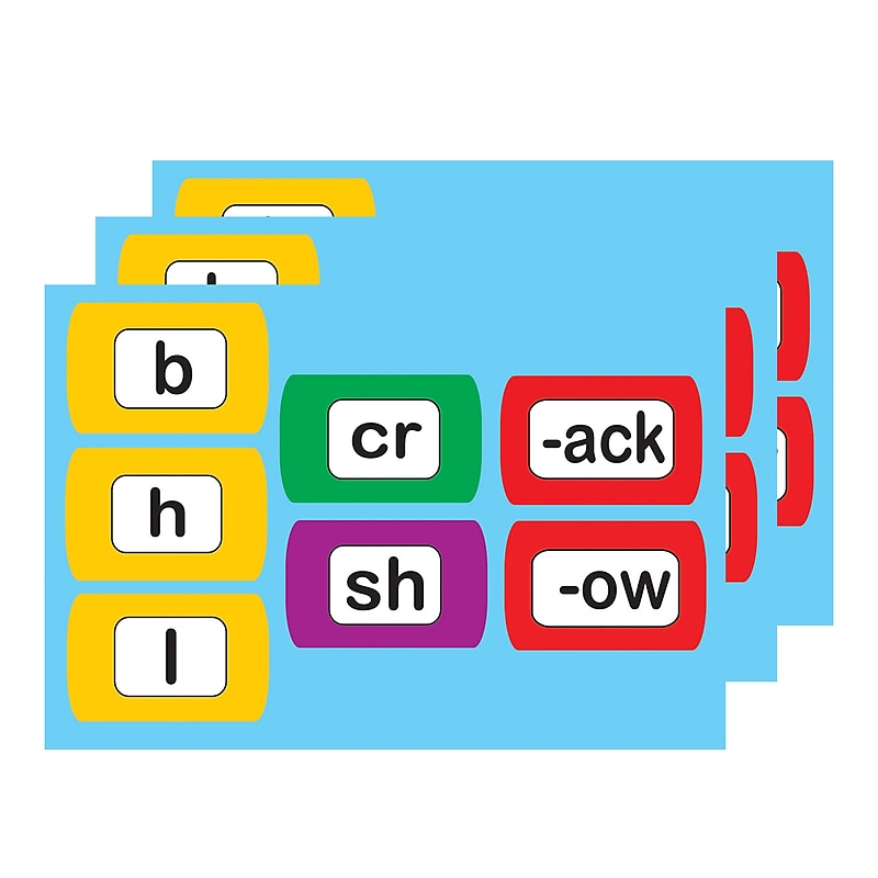 Ashley Productions Die-Cut Magnetic Foam Word Chunking, 100 Pieces Per Pack, 3 Packs (ASH40007-3) image 1