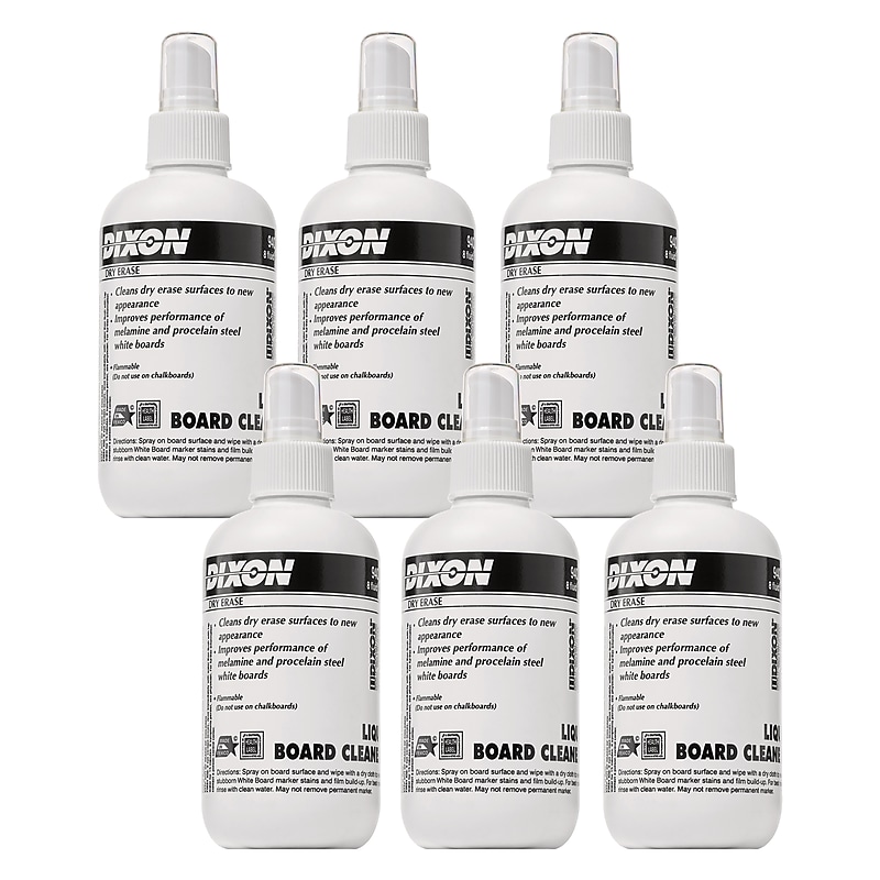 Dixon® Dry Erase Board Cleaner Spray Bottle, 8 oz., Pack of 6 (DIX94008-6) image 1