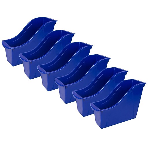 Storex Plastic Small Book Bin, 11.75