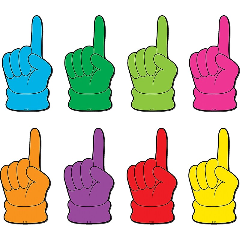 Teacher Created Resources Pointing Hands Magnetic Accents, 16 Per Pack, 3 Packs (TCR77202-3) image 1