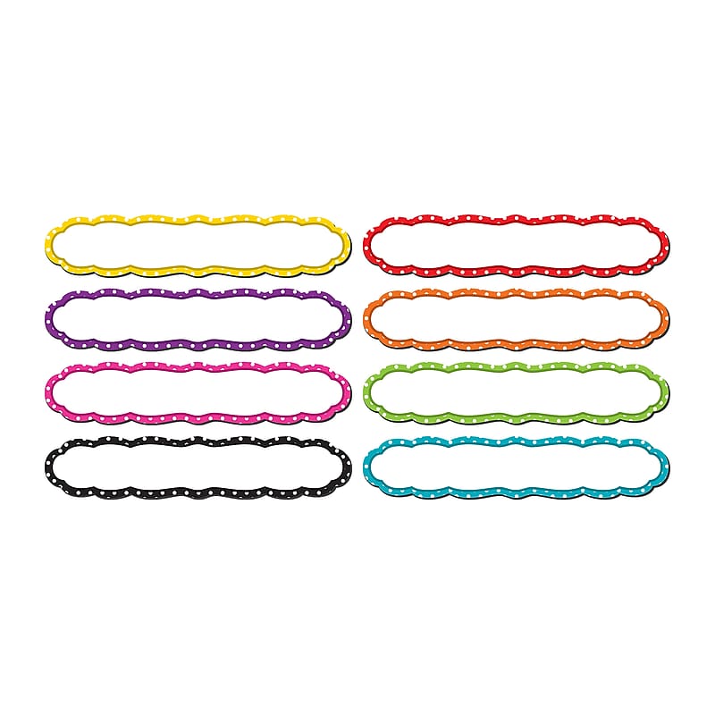 Teacher Created Resources Large Polka Dots Labels Magnetic Accents, 8 Per Pack, 3 Packs (TCR77206-3) image 1