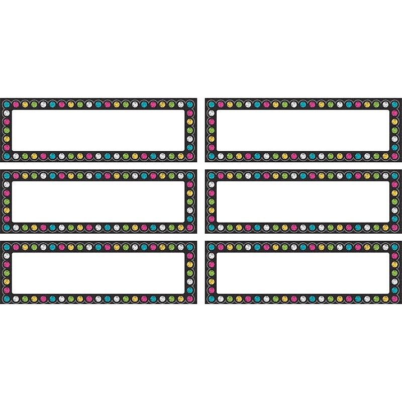 Teacher Created Resources Chalkboard Brights Labels Magnetic Accents, 20 Per Pack, 3 Packs (TCR77299-3) image 1