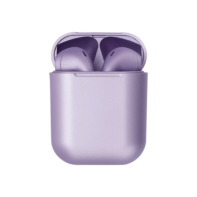 3D Luxe TWS Wireless Earbuds, Bluetooth, Satin Purple (TWS-Satin-Purple) image 1