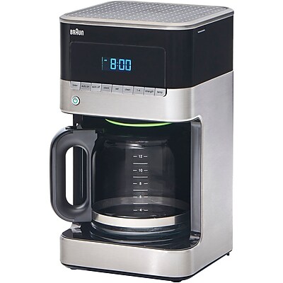 Braun BrewSense 12-Cups Automatic Drip Coffee Maker, Stainless/Black (KF7150BK) Sansujyuku sansujyuku.com
