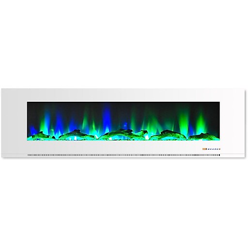 Shop Staples For Cambridge 72 Wall Mount Electric Fireplace In