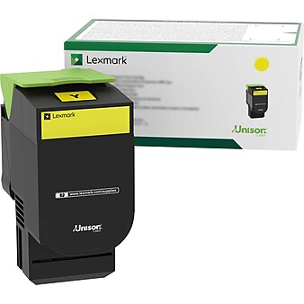 Lexmark 801 Yellow High Yield Toner Cartridge (80C1HY0)