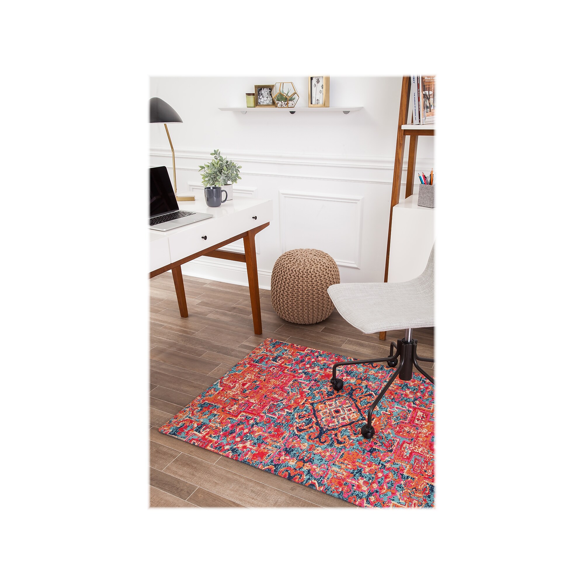 Anji Mountain Rug’d Merida Carpet & Hard Floor Chair Mat, 36″ x 48”, Low-Pile, Multicolored (AMB9001S) Sansujyuku sansujyuku.com