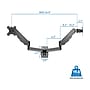 Mount-It! Adjustable Dual Monitor Wall Mount, Up to 32", Black (MI-1766B)~#|#~sp141596598_sc7