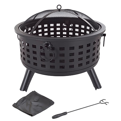 Pure Garden 26" Round Fire Pit - Thumbnail 2