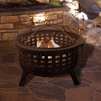 Pure Garden 26" Round Fire Pit - Thumbnail 3