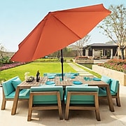Pure Garden 10' Tilt Patio Umbrella Terracotta (M150065)