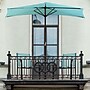 Pure Garden 9' Half Round Patio Umbrella Blue (M150053)~#|#~sp14171730_sc7