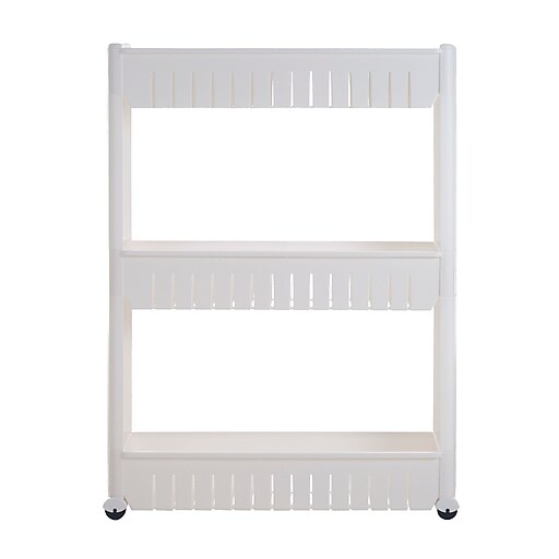 Everyday Home Rolling Storage Cart White (M050011) Staples