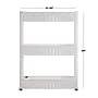 Everyday Home Rolling Storage Cart White (M050011)~#|#~sp14171738_sc7