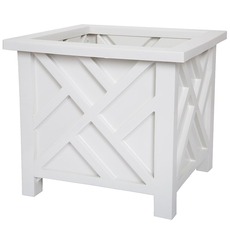 Pure Garden Plant Box Holder White (M150021) image 1