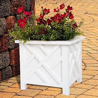Pure Garden Plant Box Holder White (M150021)