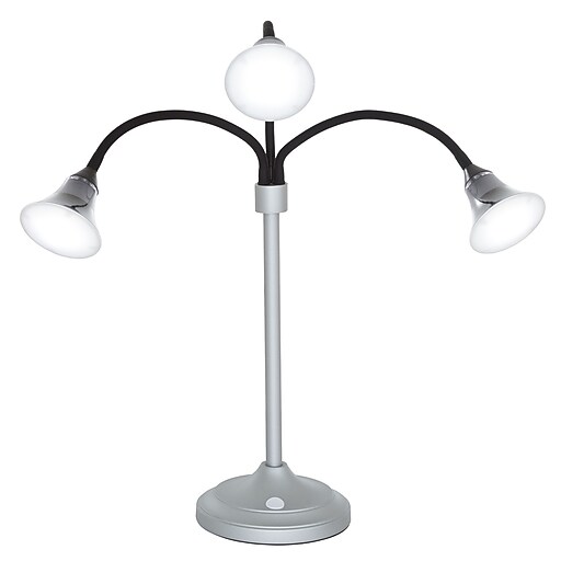 Lavish Home LED Desk Lamp Silver (M100022) at Staples