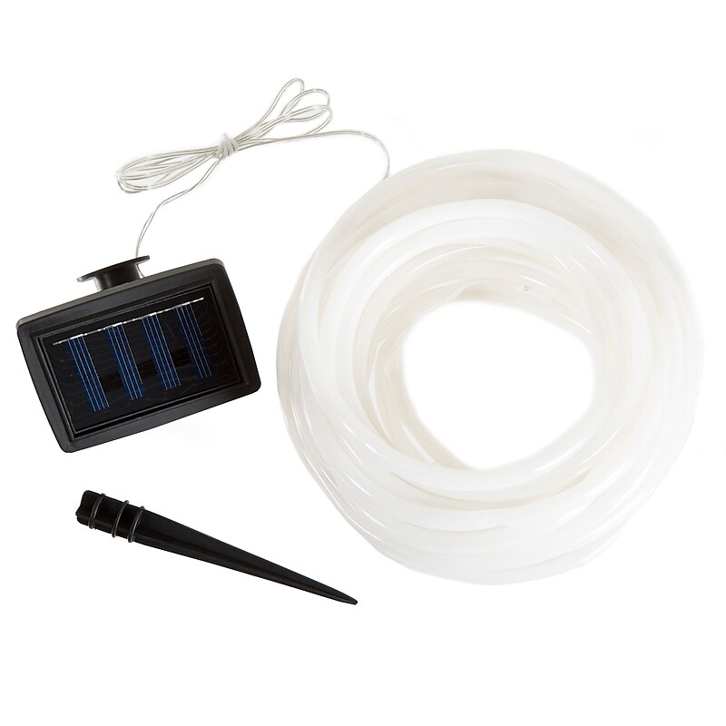 Pure Garden LED Solar Rope Light 32 Feet, White (M150041) image 1