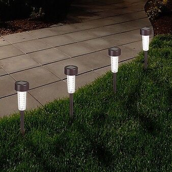 Pure Garden LED Solar Path Lights Bronze (M150089)